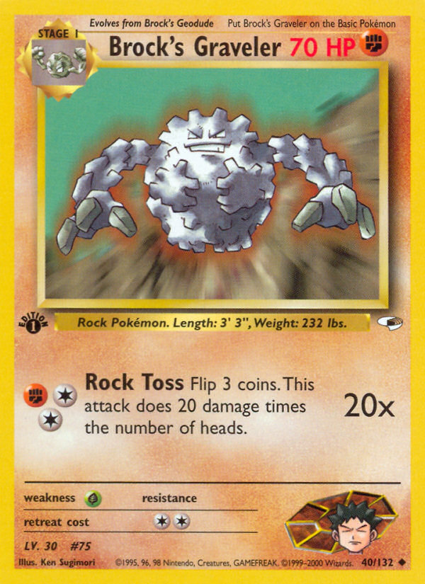 Brock's Graveler 40/132 Gym Heroes