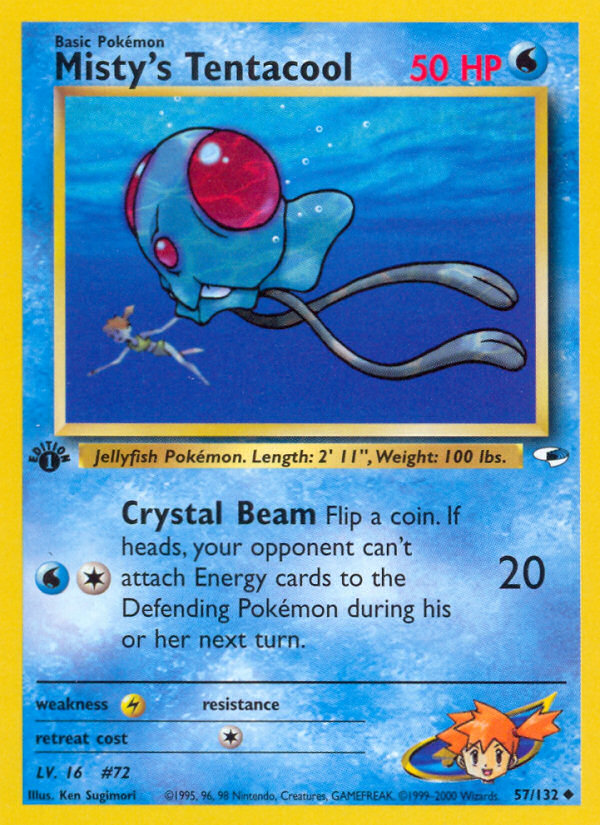 Misty's Tentacool 57/132 Gym Heroes