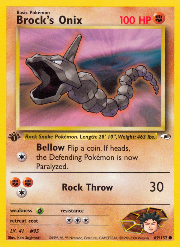 Brock's Onix 69/132 Gym Heroes
