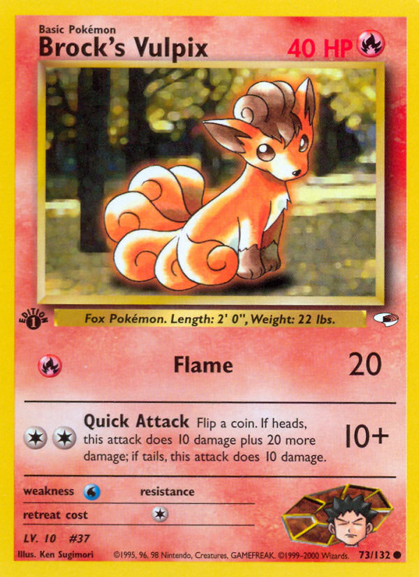 Brock's Vulpix 73/132 Gym Heroes