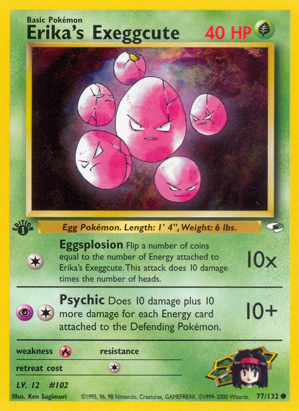Erika's Exeggcute 77/132 Gym Heroes