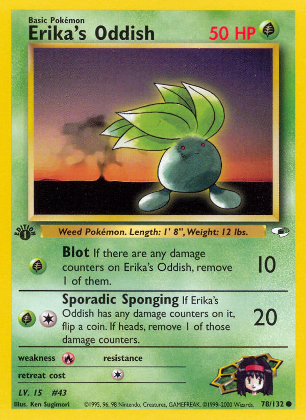 Erika's Oddish 78/132 Gym Heroes