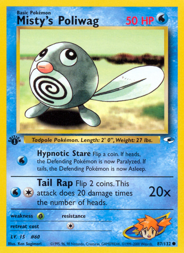 Misty's Poliwag 87/132 Gym Heroes