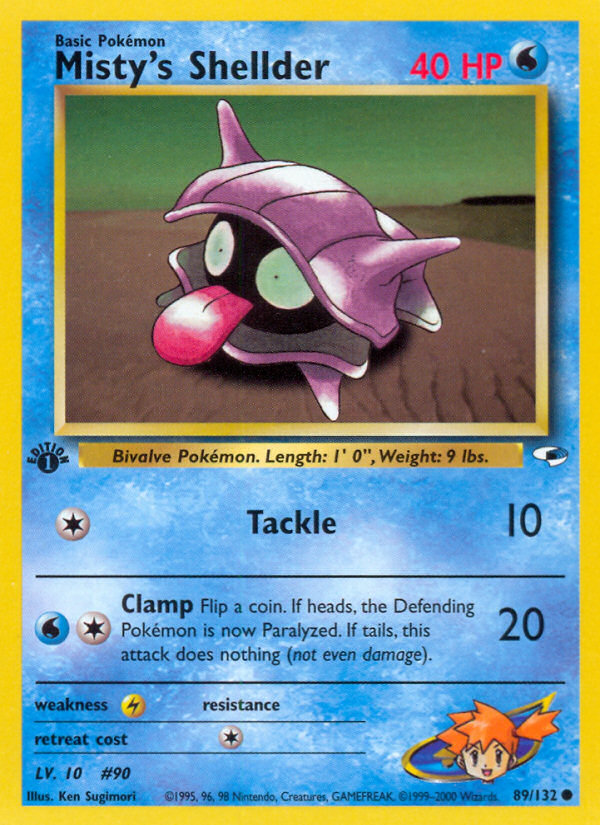 Misty's Shellder 89/132 Gym Heroes