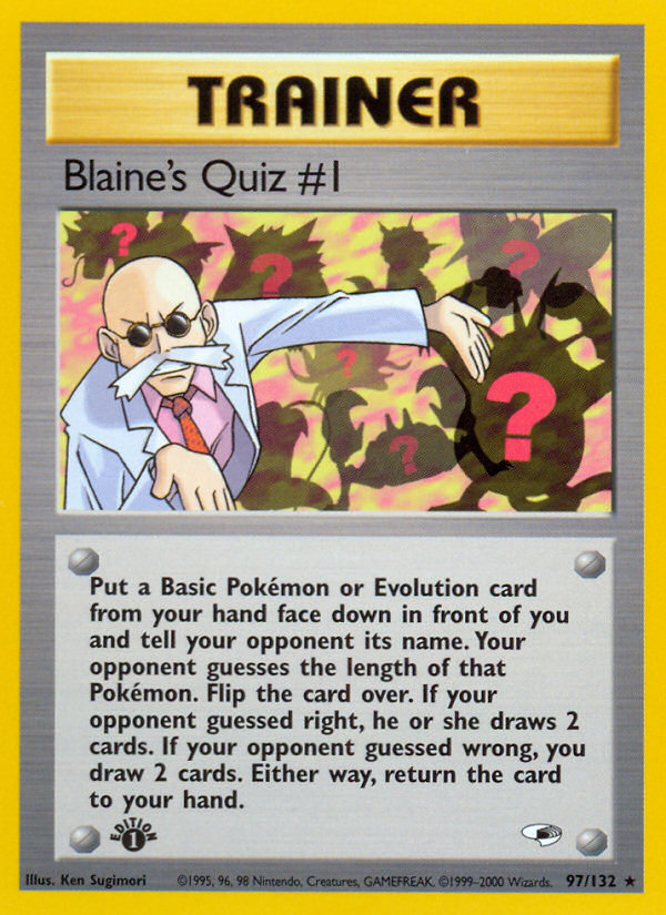 Blaine's Quiz 97/132 Gym Heroes