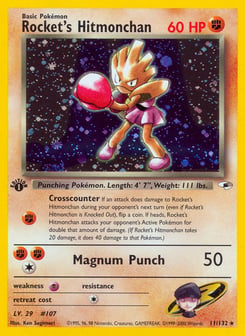 Rocket's Hitmonchan 11/132 Gym Heroes