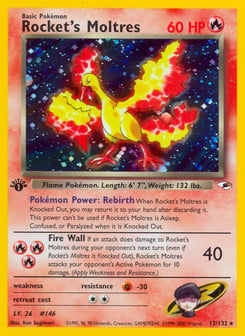 Rocket's Moltres 12/132 Gym Heroes