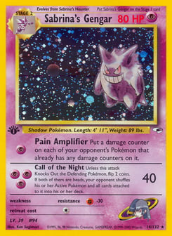 Sabrina's Gengar 14/132 Gym Heroes