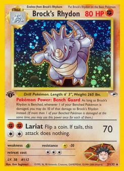 Brock's Rhydon 2/132 Gym Heroes