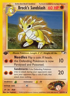 Brock's Sandslash 23/132 Gym Heroes