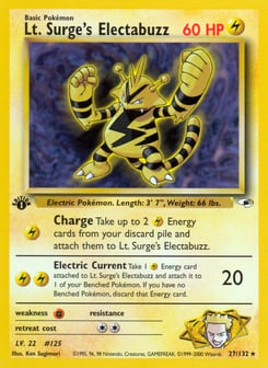 Lt. Surge's Electabuzz 27/132 Gym Heroes