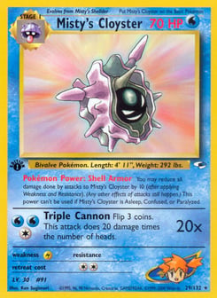 Misty's Cloyster 29/132 Gym Heroes