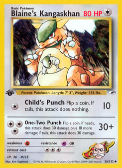 Blaine's Kangaskhan 36/132 Gym Heroes
