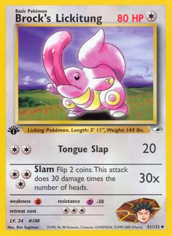 Brock's Lickitung 41/132 Gym Heroes