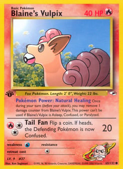 Blaine's Vulpix 65/132 Gym Heroes