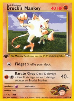 Brock's Mankey 68/132 Gym Heroes