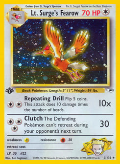Lt. Surge's Fearow 7/132 Gym Heroes