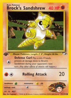 Brock's Sandshrew 71/132 Gym Heroes