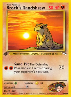 Brock's Sandshrew 72/132 Gym Heroes