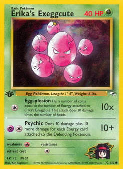 Erika's Exeggcute 77/132 Gym Heroes
