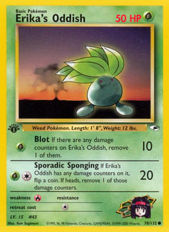 Erika's Oddish 78/132 Gym Heroes
