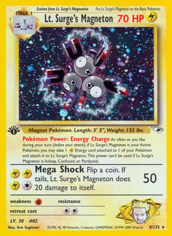 Lt. Surge's Magneton 8/132 Gym Heroes