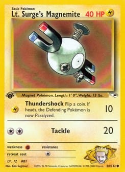 Lt. Surge's Magnemite 80/132 Gym Heroes