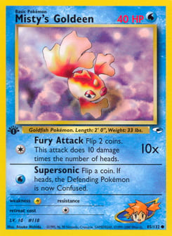 Misty's Goldeen 85/132 Gym Heroes