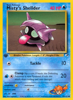 Misty's Shellder 89/132 Gym Heroes
