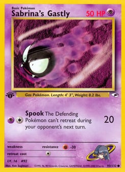 Sabrina's Gastly 93/132 Gym Heroes