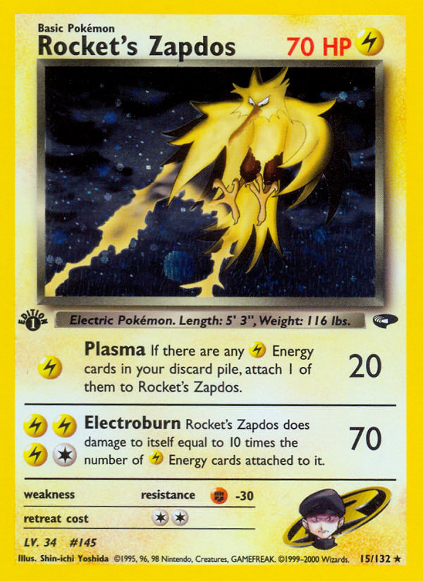 Rocket's Zapdos 15/132 Gym Challenge