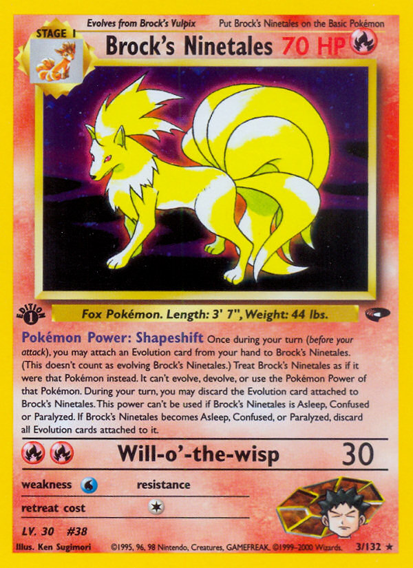 Brock's Ninetales 3/132 Gym Challenge