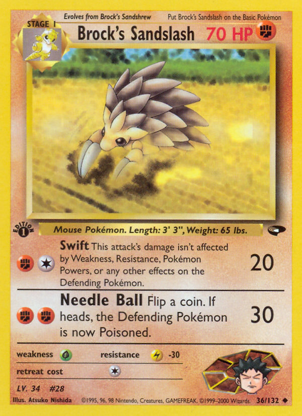 Brock's Sandslash 36/132 Gym Challenge