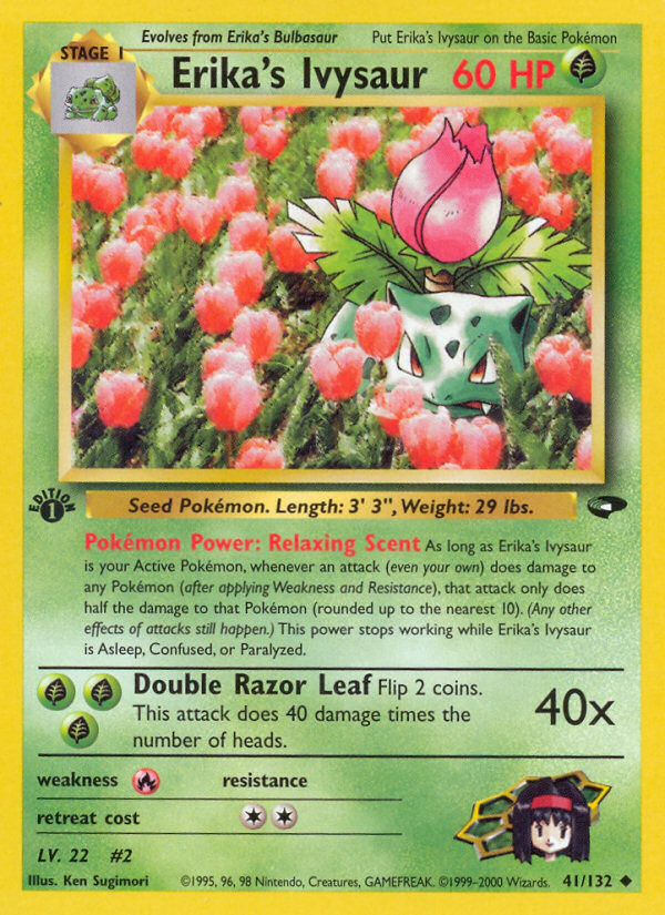 Erika's Ivysaur 41/132 Gym Challenge