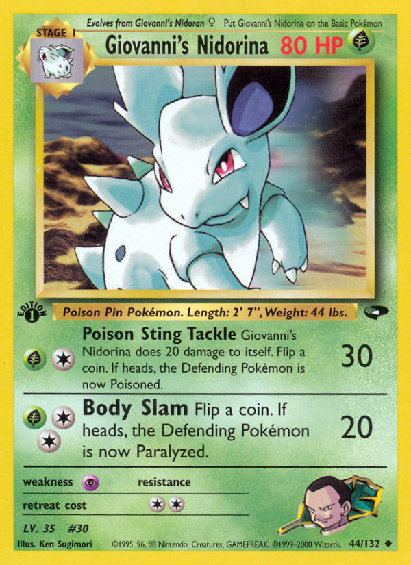Giovanni's Nidorina 44/132 Gym Challenge