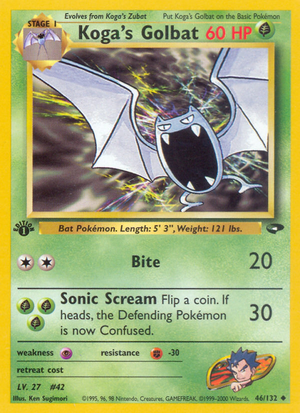 Koga's Golbat 46/132 Gym Challenge