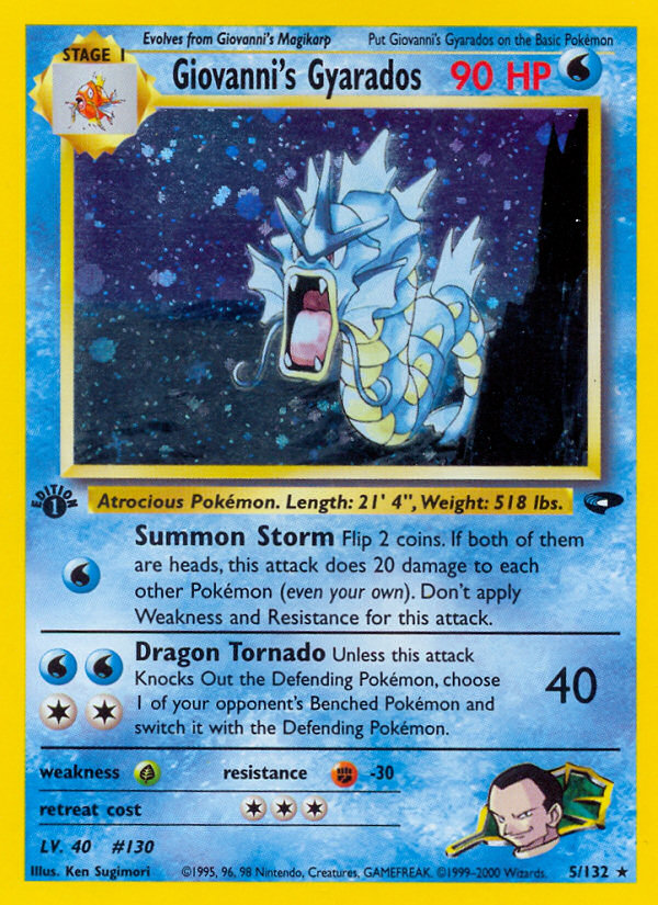 Giovanni's Gyarados 5/132 Gym Challenge