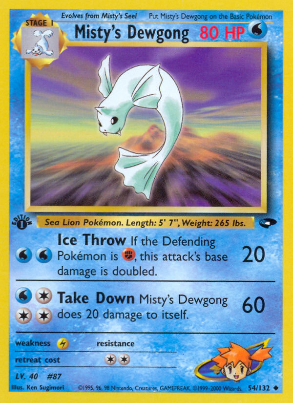 Misty's Dewgong 54/132 Gym Challenge