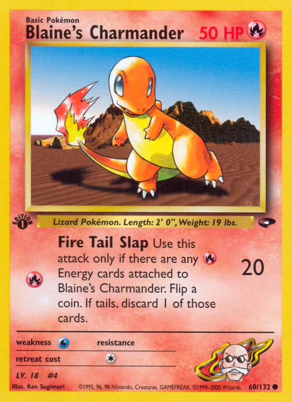 Blaine's Charmander 60/132 Gym Challenge