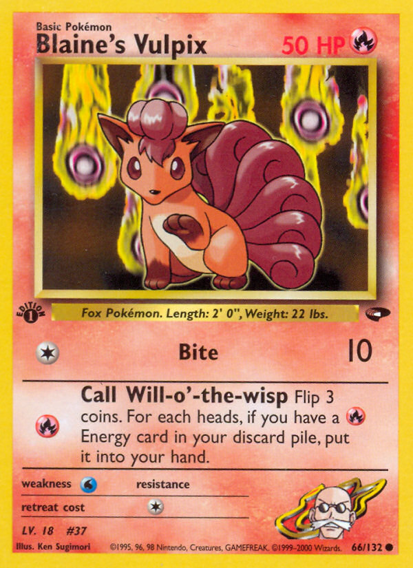 Blaine's Vulpix 66/132 Gym Challenge