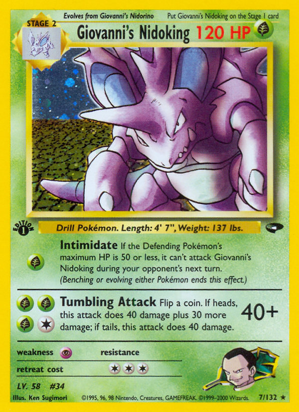 Giovanni's Nidoking 7/132 Gym Challenge