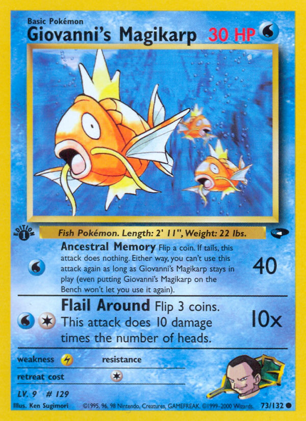 Giovanni's Magikarp 73/132 Gym Challenge