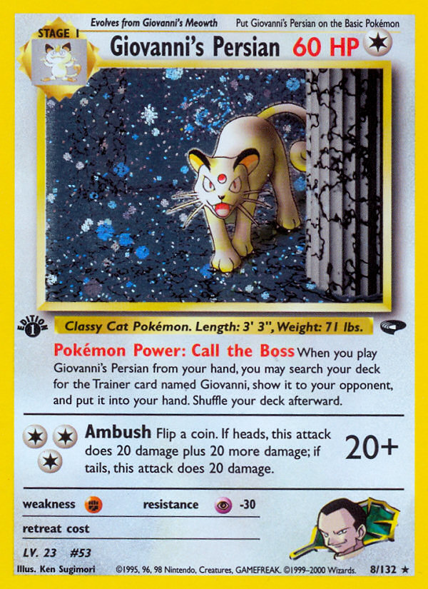 Giovanni's Persian 8/132 Gym Challenge