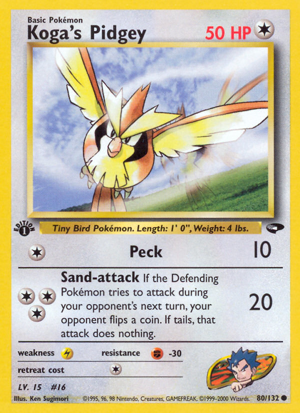 Koga's Pidgey 80/132 Gym Challenge