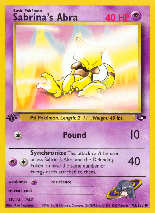Sabrina's Abra 93/132 Gym Challenge