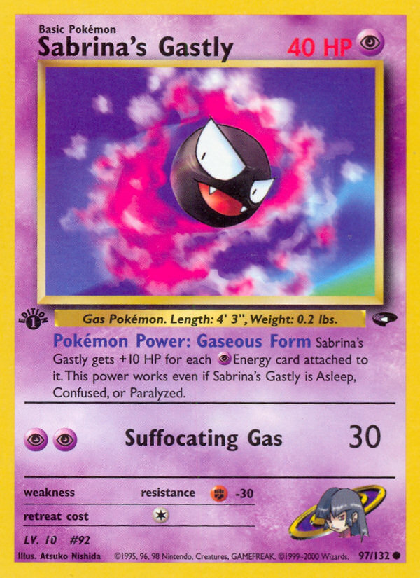 Sabrina's Gastly 97/132 Gym Challenge