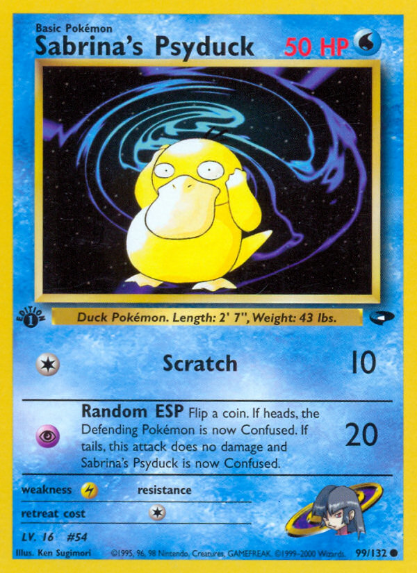 Sabrina's Psyduck 99/132 Gym Challenge