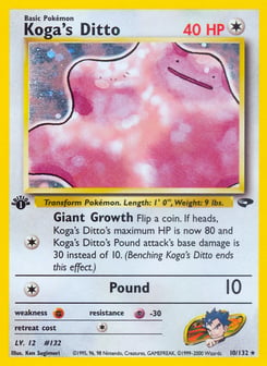 Koga's Ditto 10/132 Gym Challenge