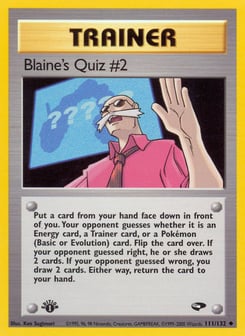 Blaine's Quiz 111/132 Gym Challenge