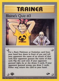 Blaine's Quiz 112/132 Gym Challenge